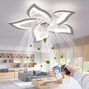 LED Ceiling Fan with Lighting, Creative 5 Flames